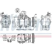 Nissens Kompressor, Klimaanlage ** FIRST FIT ** 89264