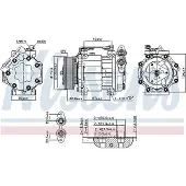 Nissens Kompressor, Klimaanlage ** FIRST FIT ** 890584