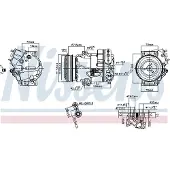 Nissens Kompressor, Klimaanlage ** FIRST FIT ** 890266