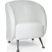 Hjh OFFICE ST. LUCIA | 1-Sitzer - Loungesessel Weiß