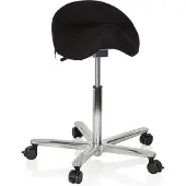 Hjh OFFICE MOVE-TEC 3D PRO I | Sattel - Arbeitsstuhl Arbeitshocker Schwarz