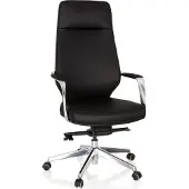 Hjh OFFICE VELVET - Chefsessel Schwarz