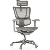 Hjh OFFICE Luxus Chefsessel ERGOHUMAN SLIM ULTRA G GEN2 Ergonomischer Bürostuhl mit Armlehnen (höhenverstellbar) Netzstoff Drehstuhl für Büro, Zuhause