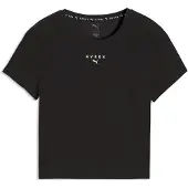 Puma Damen W X Hyrox Shapeluxe SS Crop Tee Schwarz