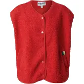 Pieces Pckatty Teddy Weste | Rot | M