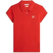 Tommy Hilfiger Poloshirt 1985 Logo WW0WW49259 Rot Slim Fit 34