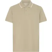 Blend Kurzarm Poloshirt Knopfverschluss Rundhals Sticklogo Größe: XL