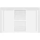 Sweeek - Verstellbare Lamellenwand 130cm für Pergola Triomphe 3x4m - Weiß