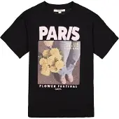Garcia mädchen T-Shirt, 140/146, Schwarz