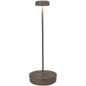 Zafferano Swap matte Titan wiederaufladbare und dimmbare LED-Tischlampe mit einer Akkulaufzeit von bis zu 12 Stunden