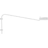 Zafferano SUPER O LED-Wandleuchte mit weißem Arm, wiederaufladbar und dimmbar