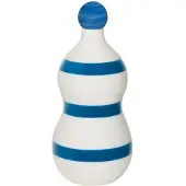 Zafferano Lido - Keramikflasche mit Zafferanoblauen Bändern