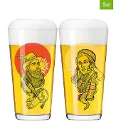 Ritzenhoff Bierglas Set Farbknall Becher 2er-Set 002