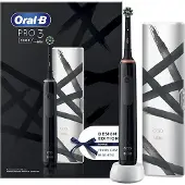 Oral-B Pro 3 3500 Elektrische Zahnbürste Schwarz – Reiseetui – 3 Modi