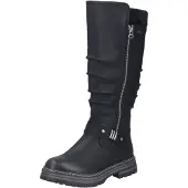 Rieker Stiefel bequem warm gefüttert in schwarz, Gr. 36