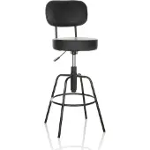Hjh OFFICE Barhocker DISC HIGH Kunstleder Hocker bis 120 kg belastbar Sitzhöhe 69 - 82 cm