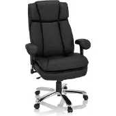Hjh OFFICE BUILDER XXL I | Kunstleder - XXL Drehstuhl Schwarz