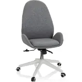 Hjh OFFICE Home Office Bürostuhl AVEA I Schreibtischstuhl mit Armlehnen Stoff Drehstuhl