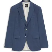 BOSS ONE Slim-Fit Sakko aus Wolle, Seide und Leinen Grösse 46