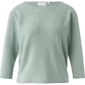 Comma Strickpullover Feinstrick-Pullover mit Glitzergarn und Fledermausärmeln