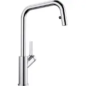 BLANCO JURENA-S, Messing galvanisch, chrom, Hochdruck, Standard, Chrom, Messing, Hebelgriffe, Einzelbild, 3/8"