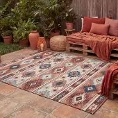 FRAAI Kelim Outdoor Teppich - Lira Maya 120x170 cm
