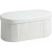 HOMCOM Sitzbank-76L x 38B x 35H cm-Cremeweiß | Gr.: onesize
