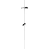 Zafferano Super O LED-Pendelleuchte mit Akku 2-flammig-Schwarz-mit LED (2700K/3150K/4000K)