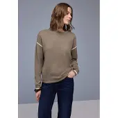 Street One Strickpullover mit Kontrastdetails