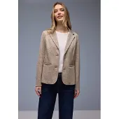 Street One Jackenblazer Rippstrick‑Look mit Reverskragen, mit Viskose