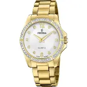 Festina Damen Uhr Fashion Edelstahl Armbanduhr gold UF20596/1