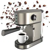 Black & Decker BXCO1350E Manuelle Espressomaschine, Silber