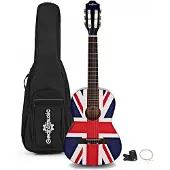 Gear4Music 1/2-Junior-Konzertgitarre von Union Jack – Paket