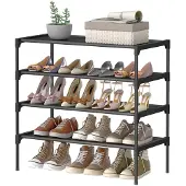 Songmics Schuhregal mehrstöckig platzsparend für Flur und Eingangsbereich LSH024BH01