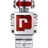 Rabanne Phantom In Red Parfum Elixir, Männer, 100 ml, Nicht nachfüllbare Flasche, Flüssiges Parfüm, Bergamotte, Pflaume, Safran, Muskatellersalbei, Lavendel, Orangenblüte