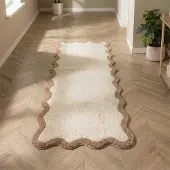FRAAI Waschbarer Läufer - Hazy Beige Creme 80x200cm