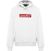 Diesel - T-shirt Mit Pfeil-logo In Hellweiß