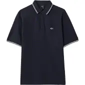 Armani Exchange für Herren. XM001287AF17321UB101 Polo Piqué marineblau (XXL), Lässig, Baumwolle, Klassisch, Kurzarm