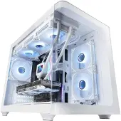 Mars Gaming MCFUSIONM, Mini Tower, PC, Weiß, micro ATX, Mini-ITX, 16 cm, 44,5 cm