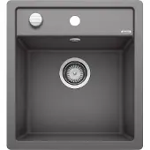 BLANCO DALAGO 45-F flächenbündige Spüle / SILGRANIT / Felsgrau / Excenter - inkl.