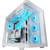 Mars Gaming MCFUSION, Midi Tower, PC, Weiß, ATX, micro ATX, Mini-ITX, 16 cm, 44,5 cm