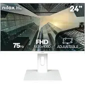 Nilox NXM24REGWEB01W, 60,5 cm (23.8"), 1920 x 1080 Pixel, Full HD, LED, 5 ms, Weiß