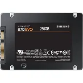 Samsung 870 EVO, 250 GB, 2.5", 560 MB/s, 6 Gbit/s