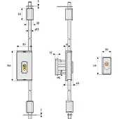 ABUS TSS550B Türstangenschloss mit Zyl., o. Stange