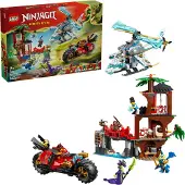 LEGO Ninjago 71857 Showdown am Baumhaus mit dem Ninja-Bike