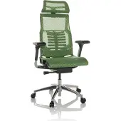 Hjh OFFICE High End Bürostuhl POFIT GEN2 Ergonomischer Schreibtischstuhl mit Armlehnen Netzstoff Grün Drehstuhl für Büro, Zuhause