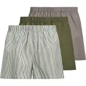 Jack & Jones JACK&JONES Herren Web-Boxershorts, 3er Pack - JACMILANO WOVEN BOXERS 3 PACK , Baumwolle