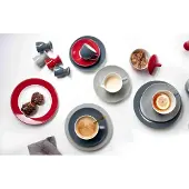 Ritzenhoff & Breker Frühstücksteller "Dessertteller Doppio ø 20,5 cm 6er Set bunt" Spülmaschinenfest, Mikrowellensicher