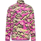 Jack Wolfskin Women's Paw Era 100 Print Half Zip Fleece-Oberteil
