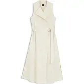 BOSS Wickelkleid aus Stretch-Baumwolle mit verstellbarem Gürtel Grösse 38
